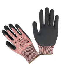 High Dexterity Amazon Cut Resistant Nitrile Sandy Gloves For Steel Industries